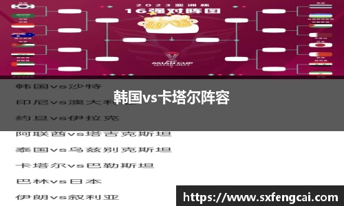 韩国vs卡塔尔阵容