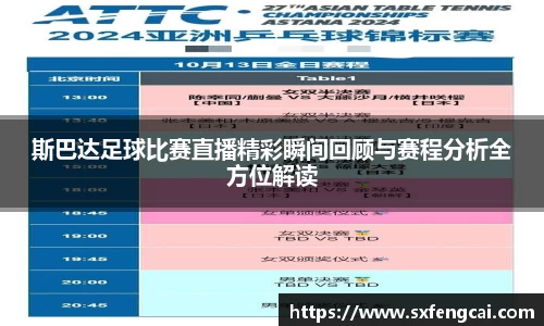 斯巴达足球比赛直播精彩瞬间回顾与赛程分析全方位解读